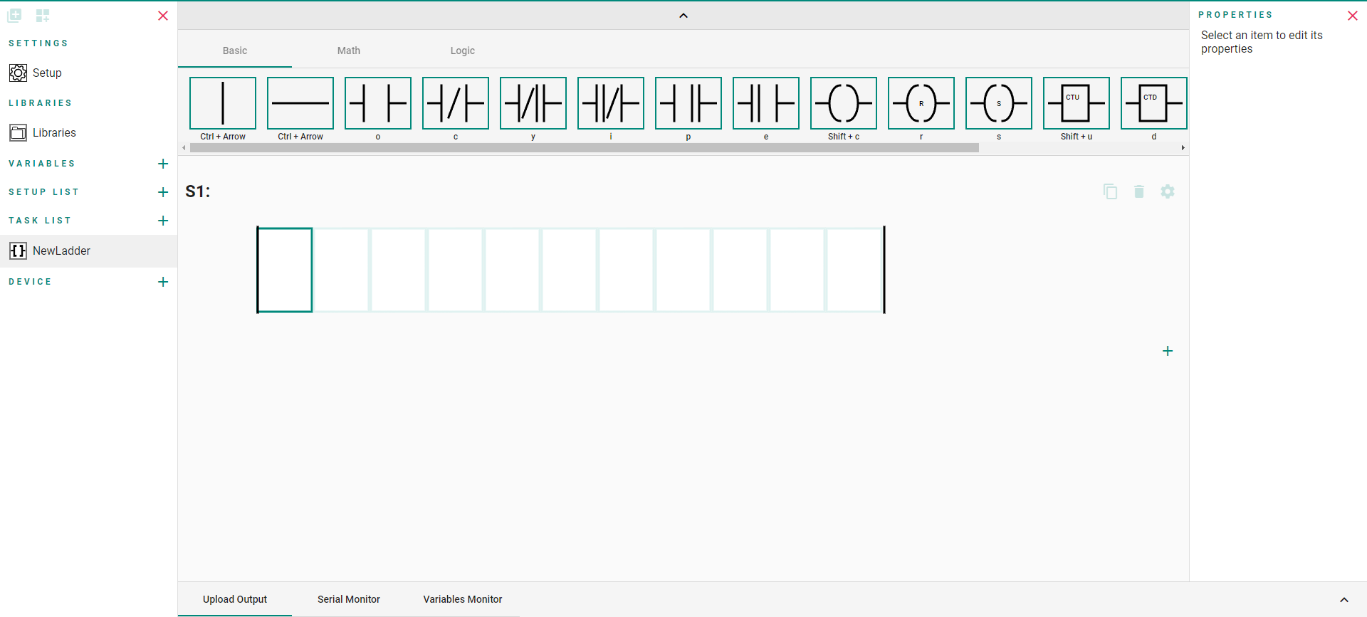 Ladder Diagram - Create IECuino - Online Ladder Diagram Editor for Arduino Devices