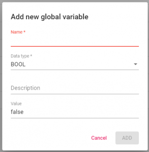 Add new global variable - The Editor Platform - Create IECuino
